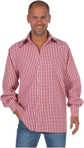 Luxe Rood/Wit Geruit Overhemd